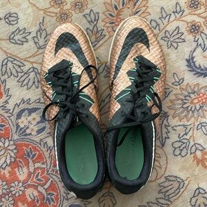 Nike Hypervenom X size 13 Copper Black green white 749887-903 indoor soccer